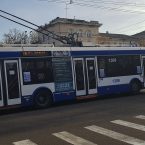 An electric bus, Chisinau, Moldova